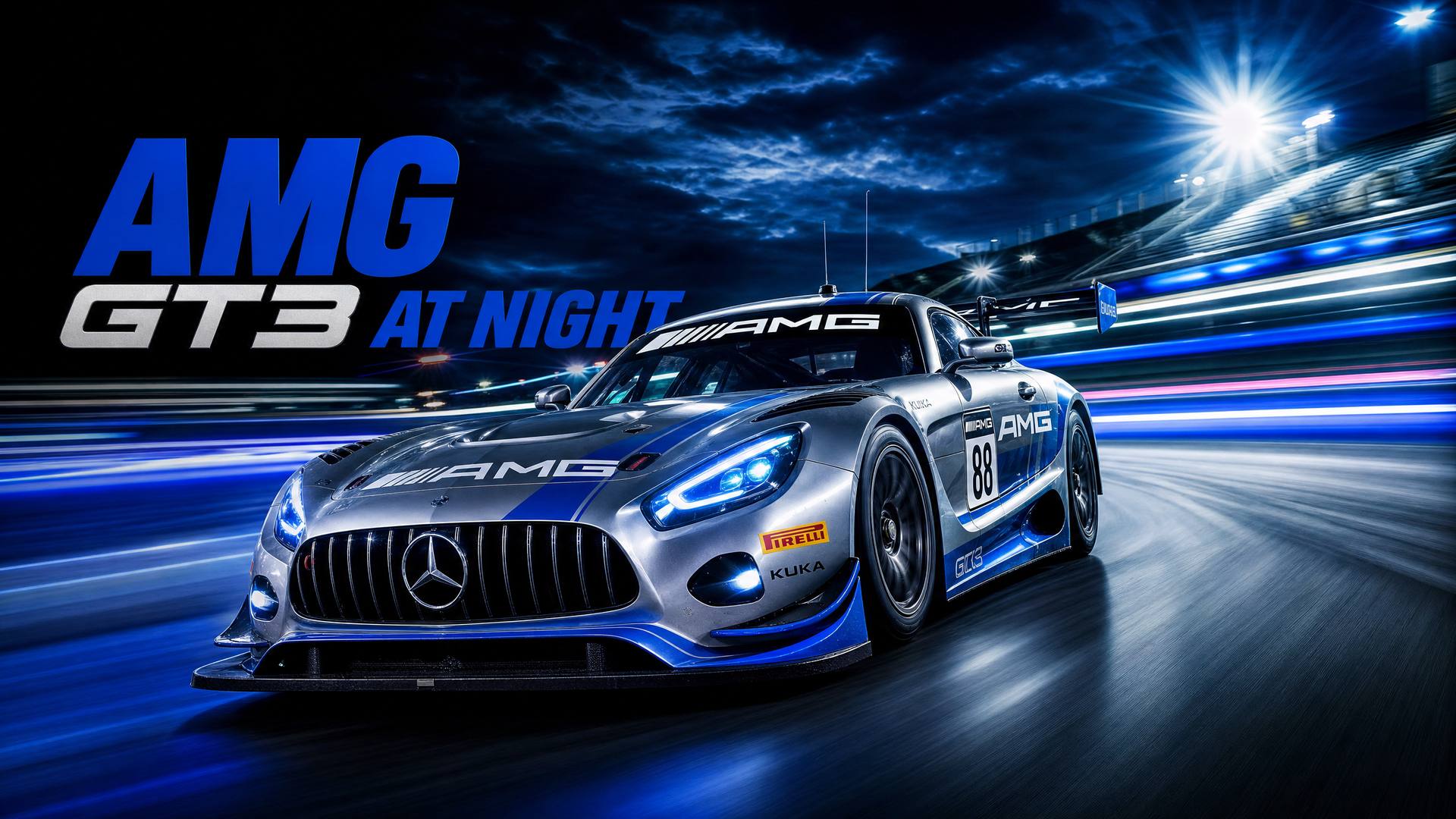 高清视频 - AMG GT3夜间赛道高清视频视频